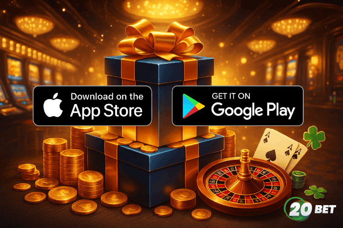 Baixar aplicativo Cassino 20BET e ganhar bônus