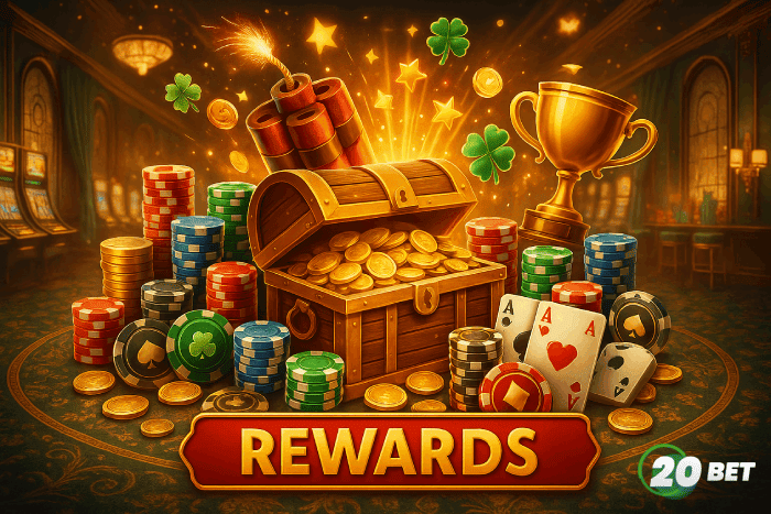 Bônus e recompensas exclusivas do Cassino 20BET